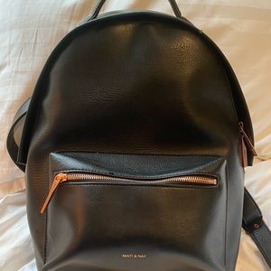 Matt&Nat Bali Backpack - Black and Rose Gold
